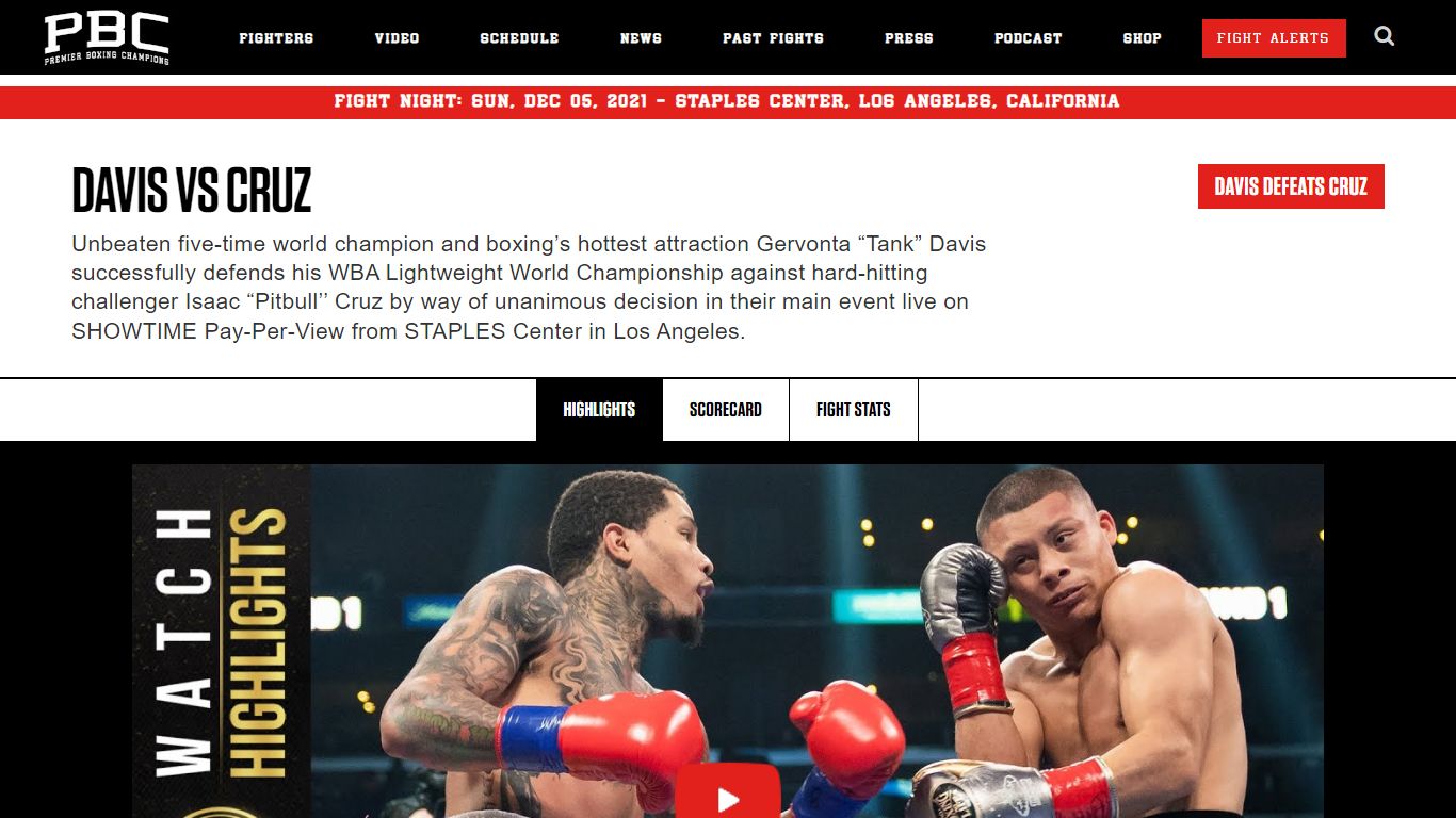 Davis vs Cruz Results & Highlights | December 5, 2021 - PBC Boxing